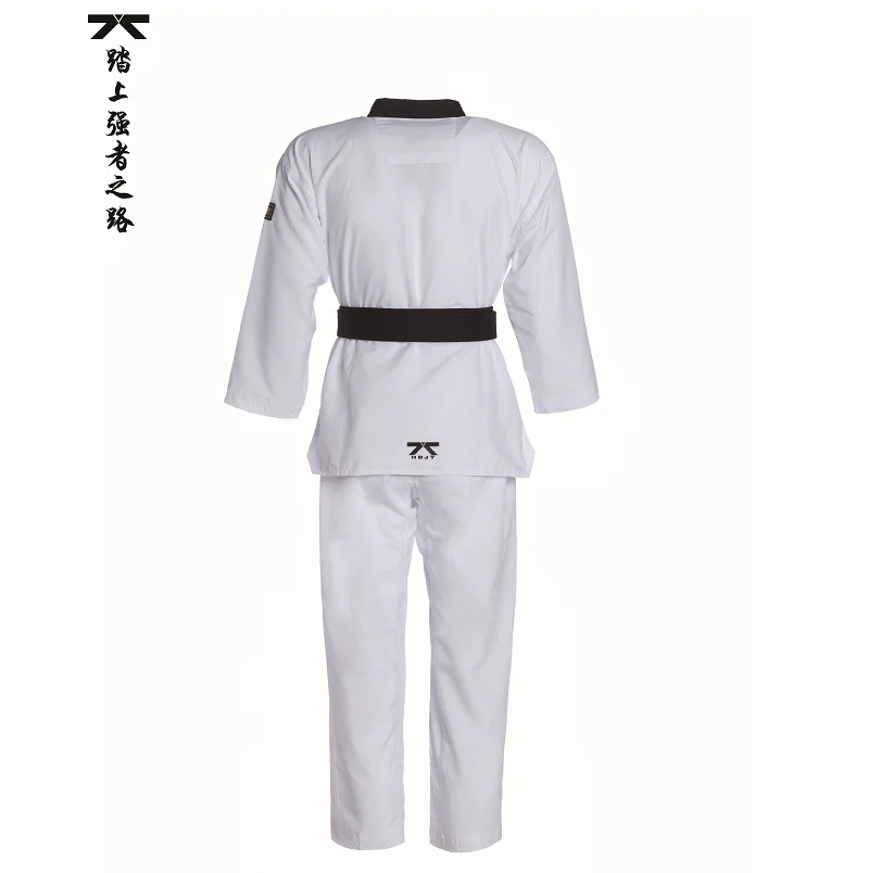 2023 TKD Clothing White Taekwondo Uniform WTF Karate Judo Set Children Adult Unisex Long Sleeve Breathable Mesh Panel