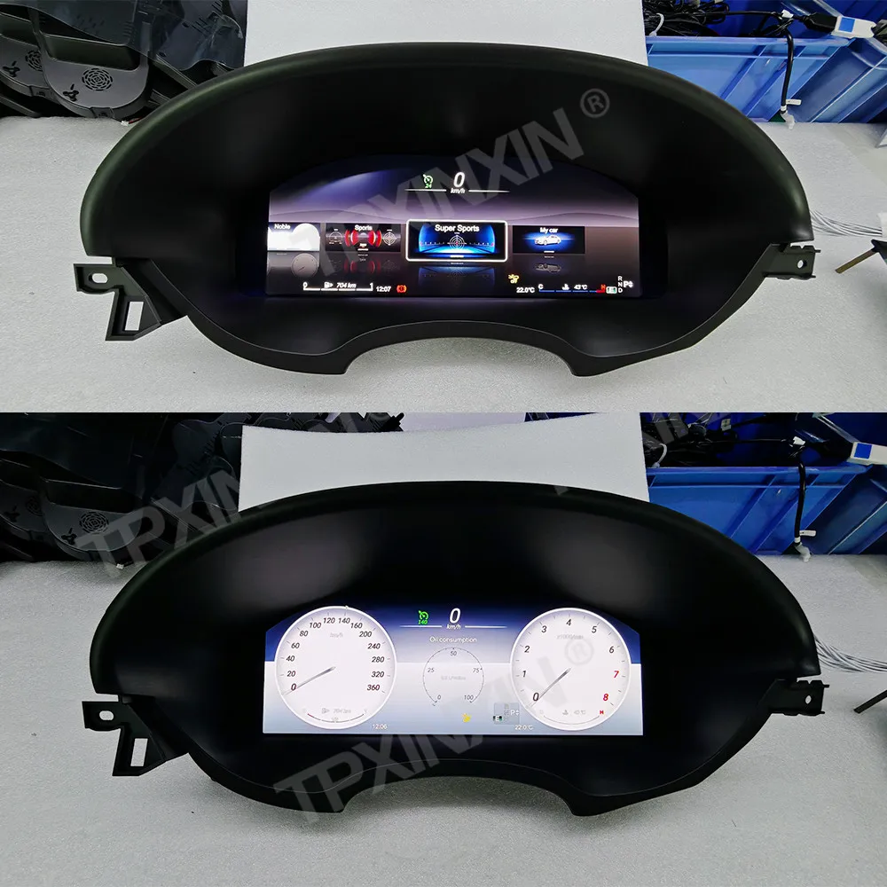 مجموعة رقمية للسيارة لسيارة Mercedes Benz GL X166 2012-2015 GLS 2016-2017 عداد السرعة التلقائي عداد المسافات LCD لوحة أدوات لوحة القيادة