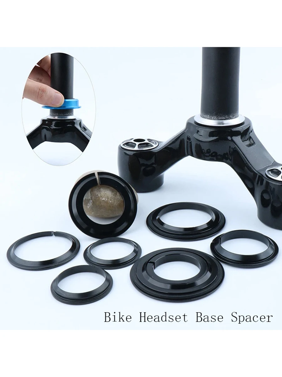AliExpress NONE 1pc Bike Headset Base Spacer Bike Washer Fit for 45 Degree Straight Steerer Fork/Tapered Steerer Fork Bicycle Parts Accessories