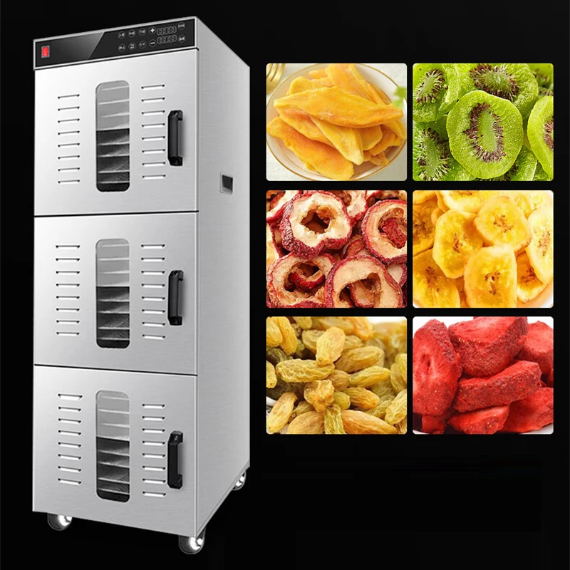 30 Layers Food Dehydrator Commercial Home Dual-use Food Dryer Stainless Steel Fruit Vegetable Drying Machine 110V/220V 30~100℃