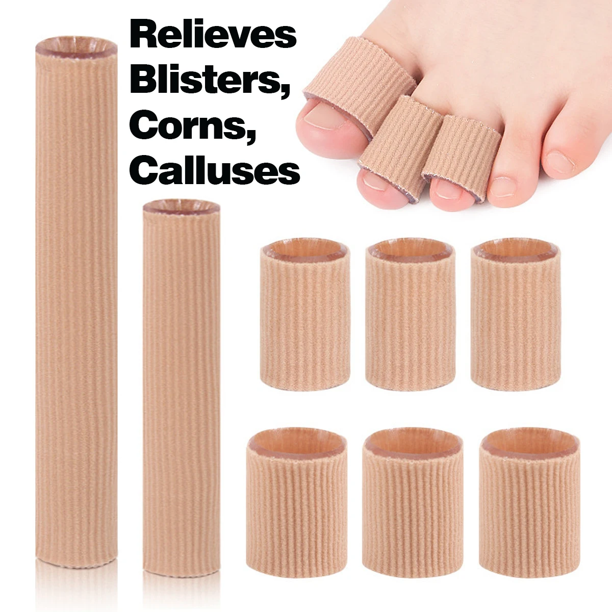 1 stuks teenbescherming, vingerbescherming, teenkussenhoezen, verlicht en beschermt likdoorns, blaren, hamerteen en eelt