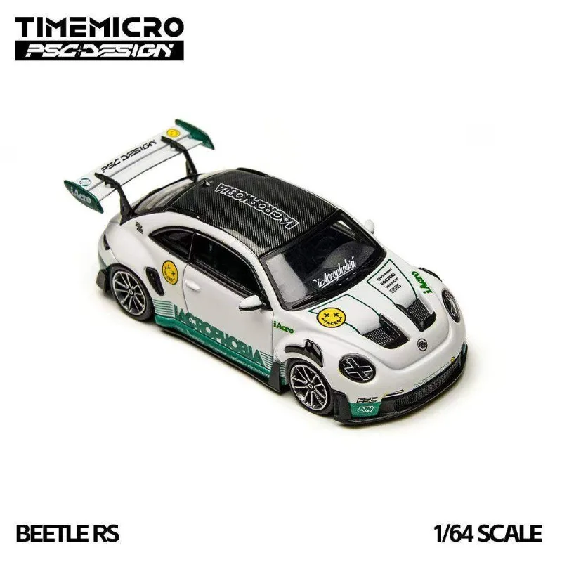 TimeMicro X PSC DESIGN 1:64 Beetle RS Simulation modèle de voiture en alliage statique, jouet cadeau de festival pour garçons, ornement de collection pour adultes.