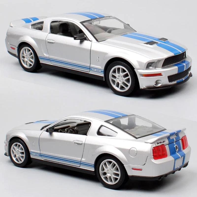 Road Signature 1/24 Scale 2007 Ford Mustang Shelby Cobra GT500 Racing Car Model Muscle Diecasts & Toy Vehicles Metal Miniatures