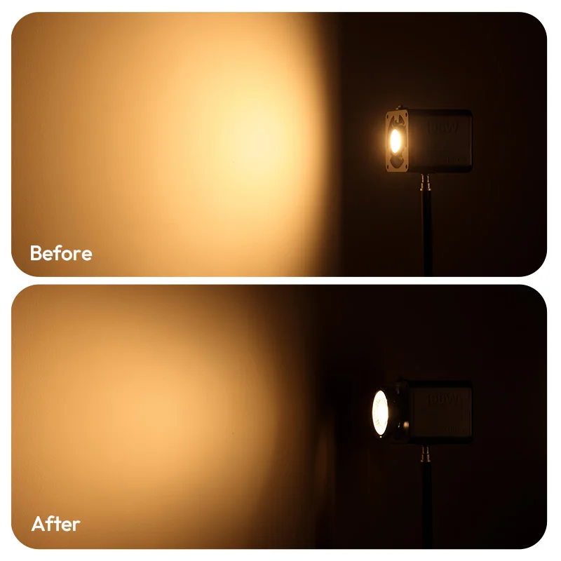 Soczewka kondensująca Ulanzi C085 do lampy wideo ML100BI/RGB 40W Pro /RGB/C01/EC65 COB z mocowaniem Mini Bowens do fotografii. — zdjęcie produktu 6
