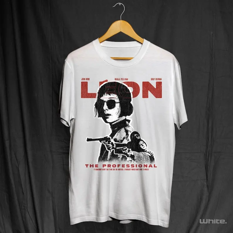 Mathilda tshirt, Leon the professional, Natalie Portman shirt, Jean Reno, Vintage faded tee, Vintage movie shirt,Classic Action