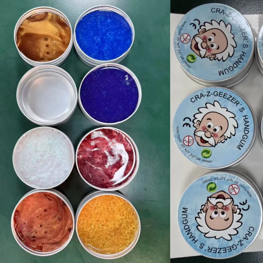 New Reusable Putty Liquid Crystal Bouncy Slime Toy Set Kid Safe Mud Stress Relief Toys Color Clay Handmade DIY Handgum Playdough