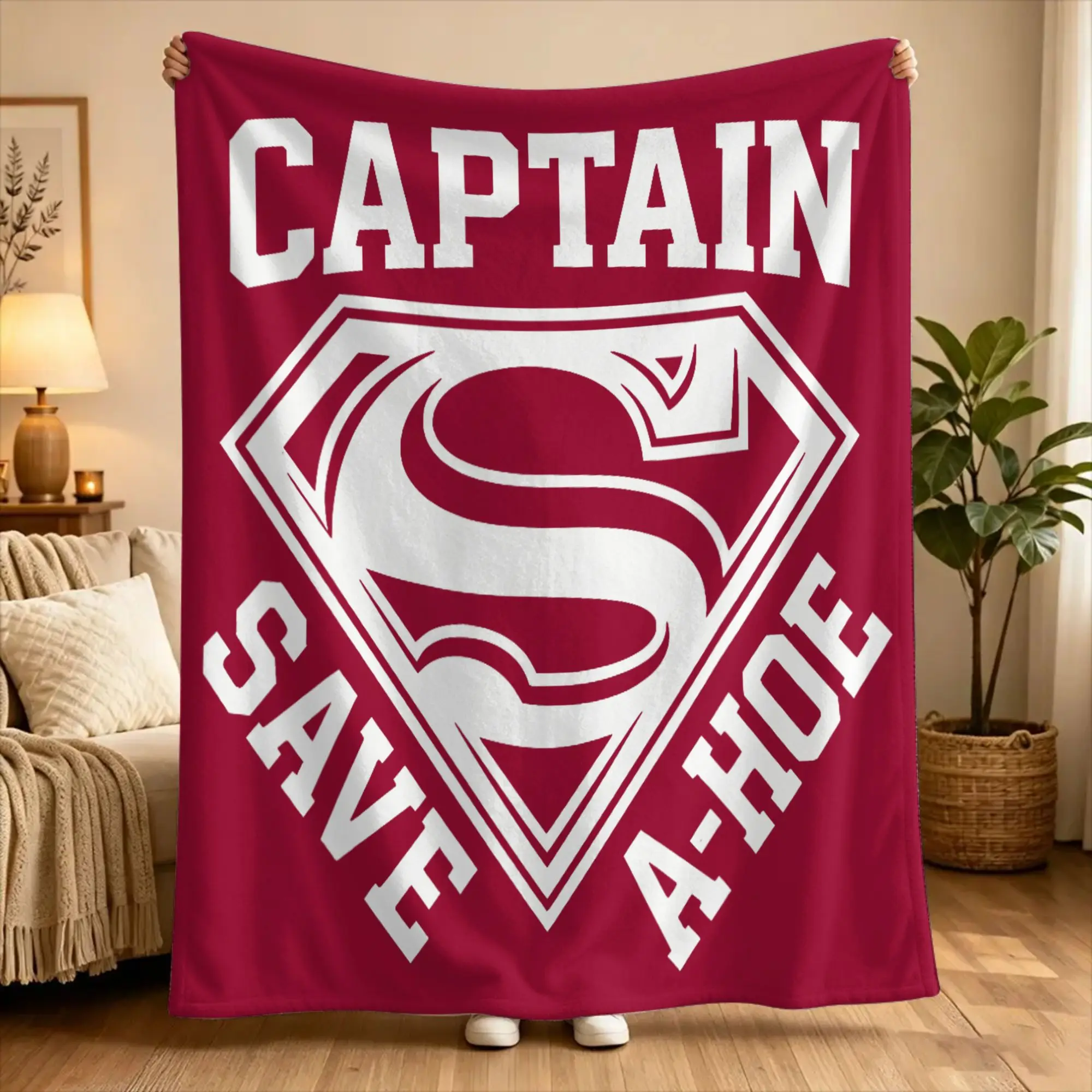 Warm Blanket Travel Office Captain Save a Hoe  Throw Blanket  Flannel Bedspread For Bedroom Fashion Sofa Bed Cover