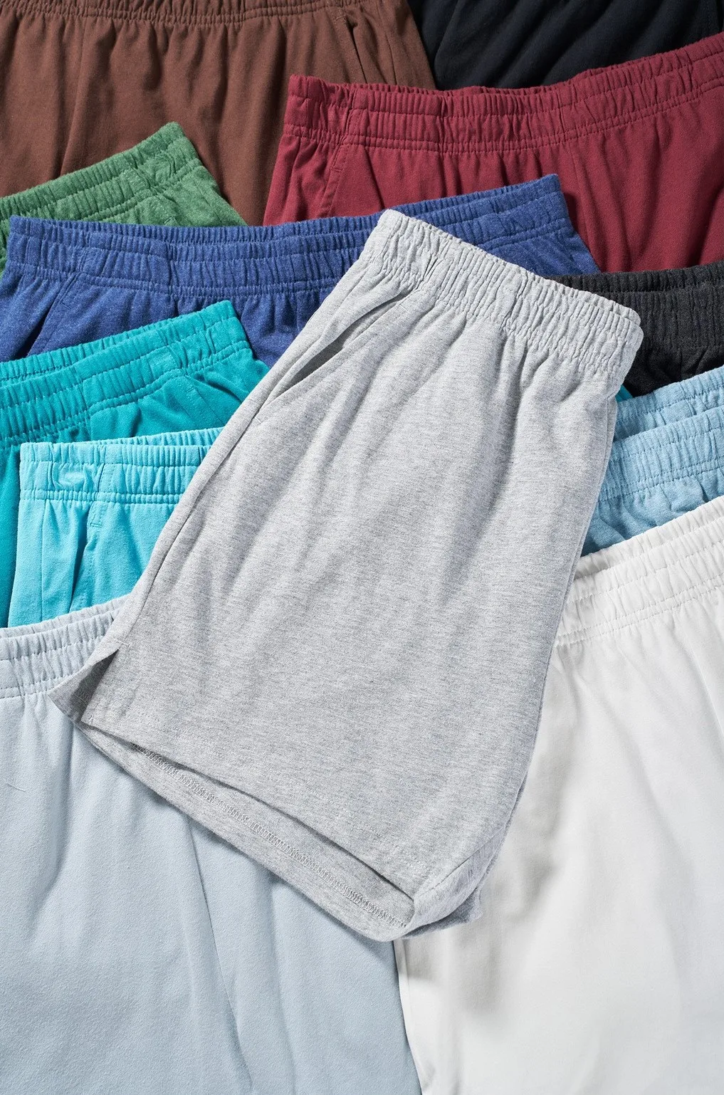 200 جرام شورت منزلي من القطن الممشط للرجال مقاس 4 بوصات مقاس كبير شورت صالة ناعم مغسول بسيط مريح مناسب ملابس نوم بيجامة قيعان