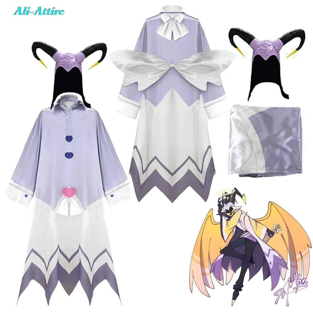 

TV Hell Hotel Cosplay Adam Head Robe Clothes Men Women Party Disguise Roleplay Unisex Halloween Costume Carnival Outfits Suits