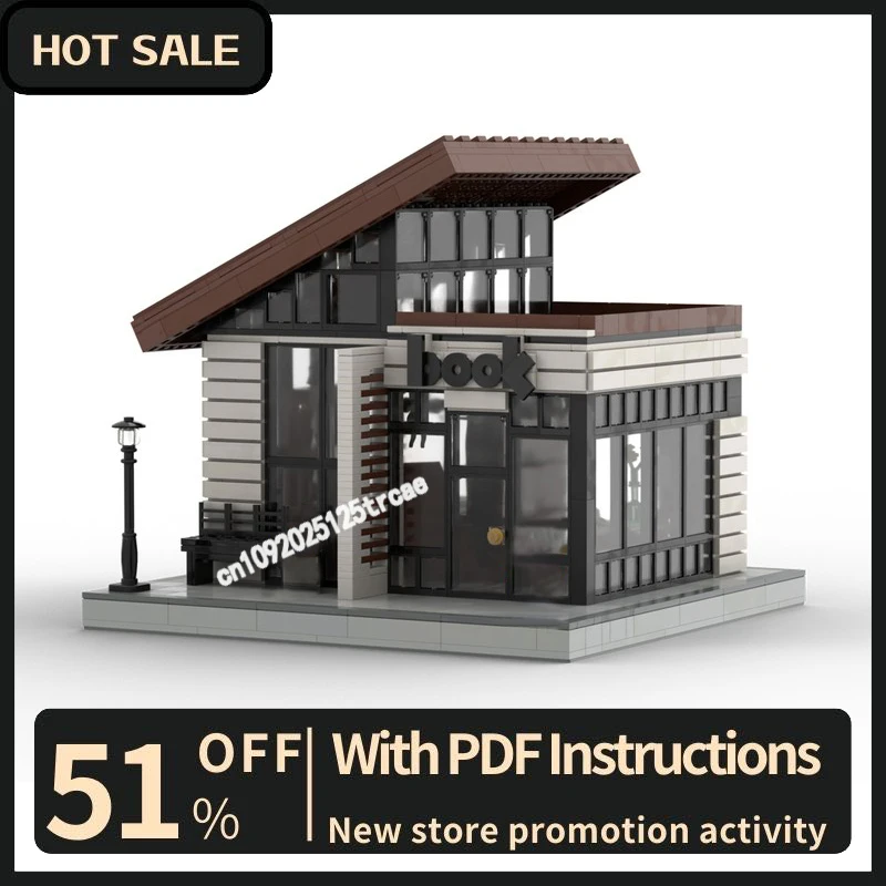 

Новый 2060 шт. город горячий вид на улицу Moc модульный книжный магазин модель строительные блоки Diy креативные идеи детские игрушки подарок на день рождения и Рождество