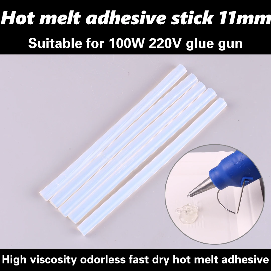 CZ Hot Melt Glue Gun 100W Large Size 11mm & 20W Small Size 7mm Thick Glue Rod Electric Melt Gun for Aircraft Model Repair
