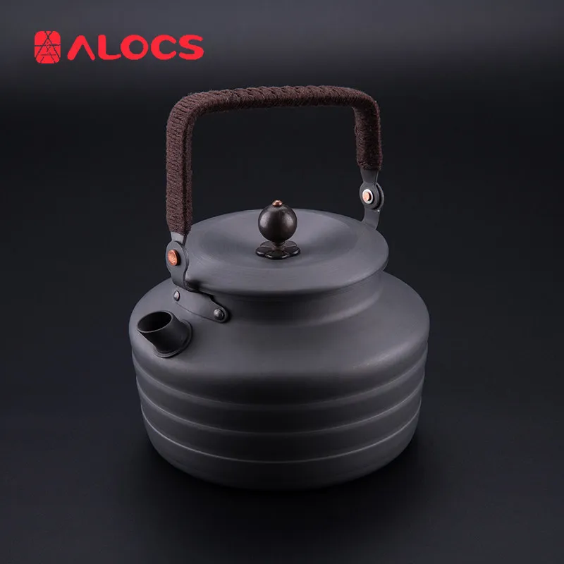 Outdoor Kettle ALOCS 1.3L Xuntang Ancient Style Aluminium Alloy Teapot  CW-K11 Portable Folding Camping Picnic Outdoor Kettle