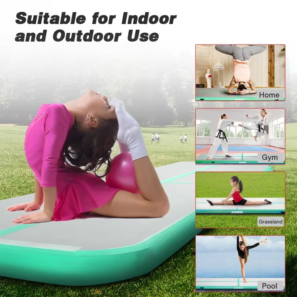 2*1*0.2m esteira de ginástica inflável trampolim pista de ar inflável esteira de ar inflável crianças trampolim
