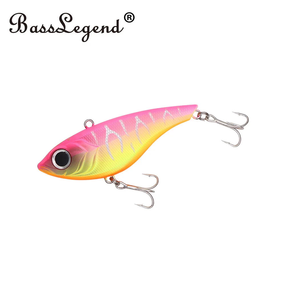 BassLegend Japan Ice Fishing Sinking Lipless Crankbait Vibration Lure VIB Sea Bass Pike Minnow Wobblers 76S 76mm 21g