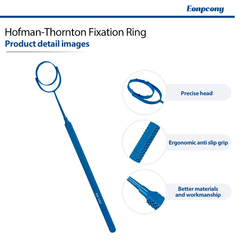 Hofman‑Thornton Fixation Ring Ophthalmic Fixation Ring Stainless Steel Instrument for Intraocular Eye Surgical Procedures