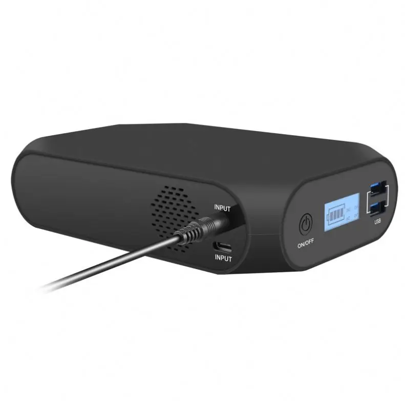 Quick Charge 110V or 220~240V AC Outlet 18000mAh 65W Portable Charger Power Bank Can Be Charged by Solar Panel