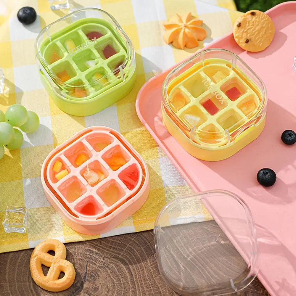 

Durable 9 Grids Ice Mould Mini Press Ice Compartment Ice Cube Maker Party Home Summer Supplies