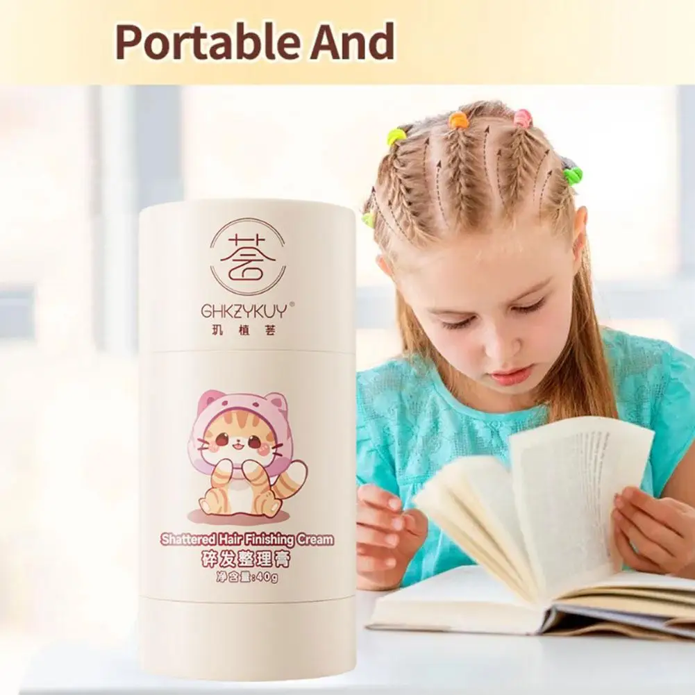 

40g Hair Styling Stick Anti-frizz Softening Cream Strong Broken Small Greasy Wax Hair Fast Liquid Cream Hair Non Finishing A5O4