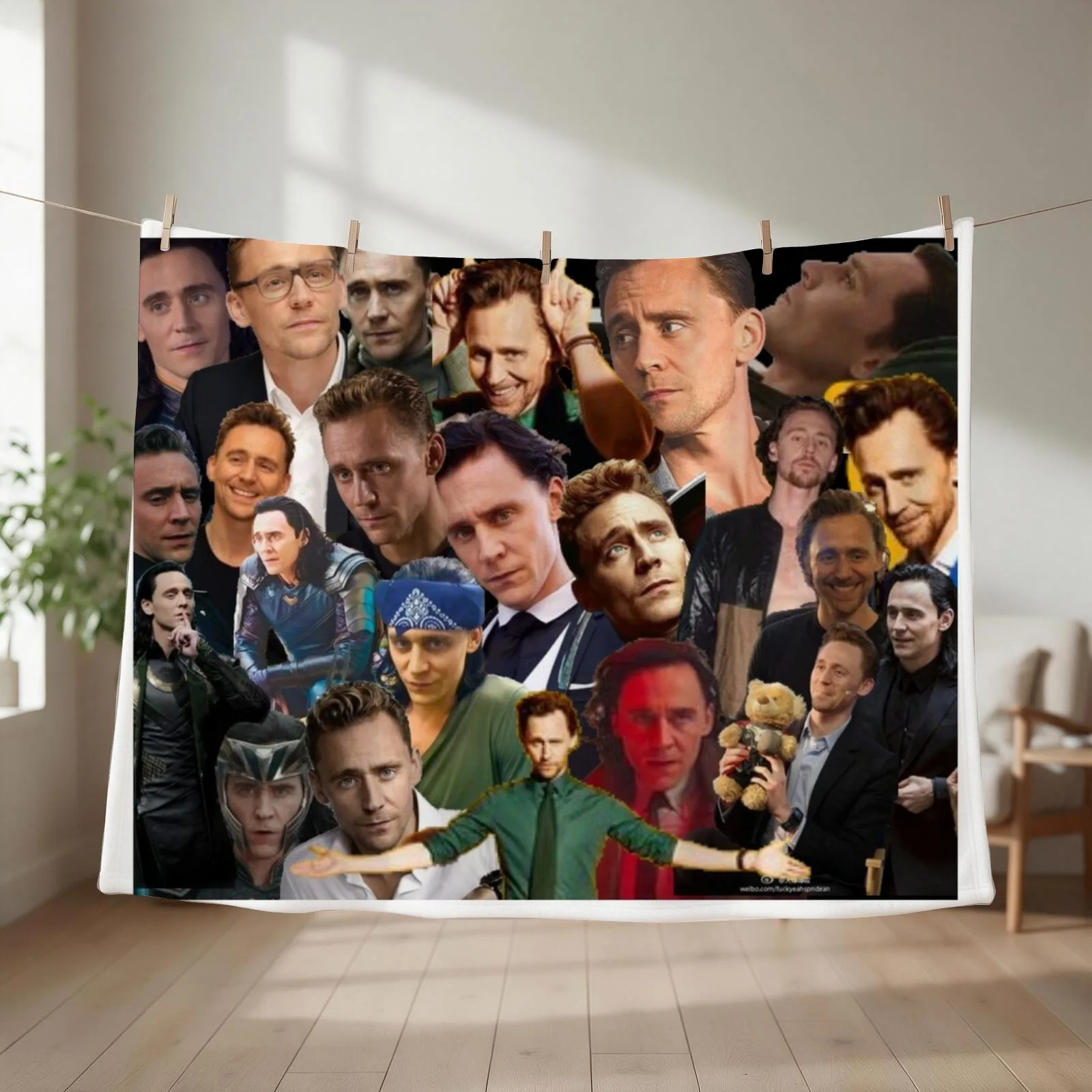 Tom Hiddleston collage Throw Blanket Bed Fashionable Furry Weighted Giant Sofa Blankets