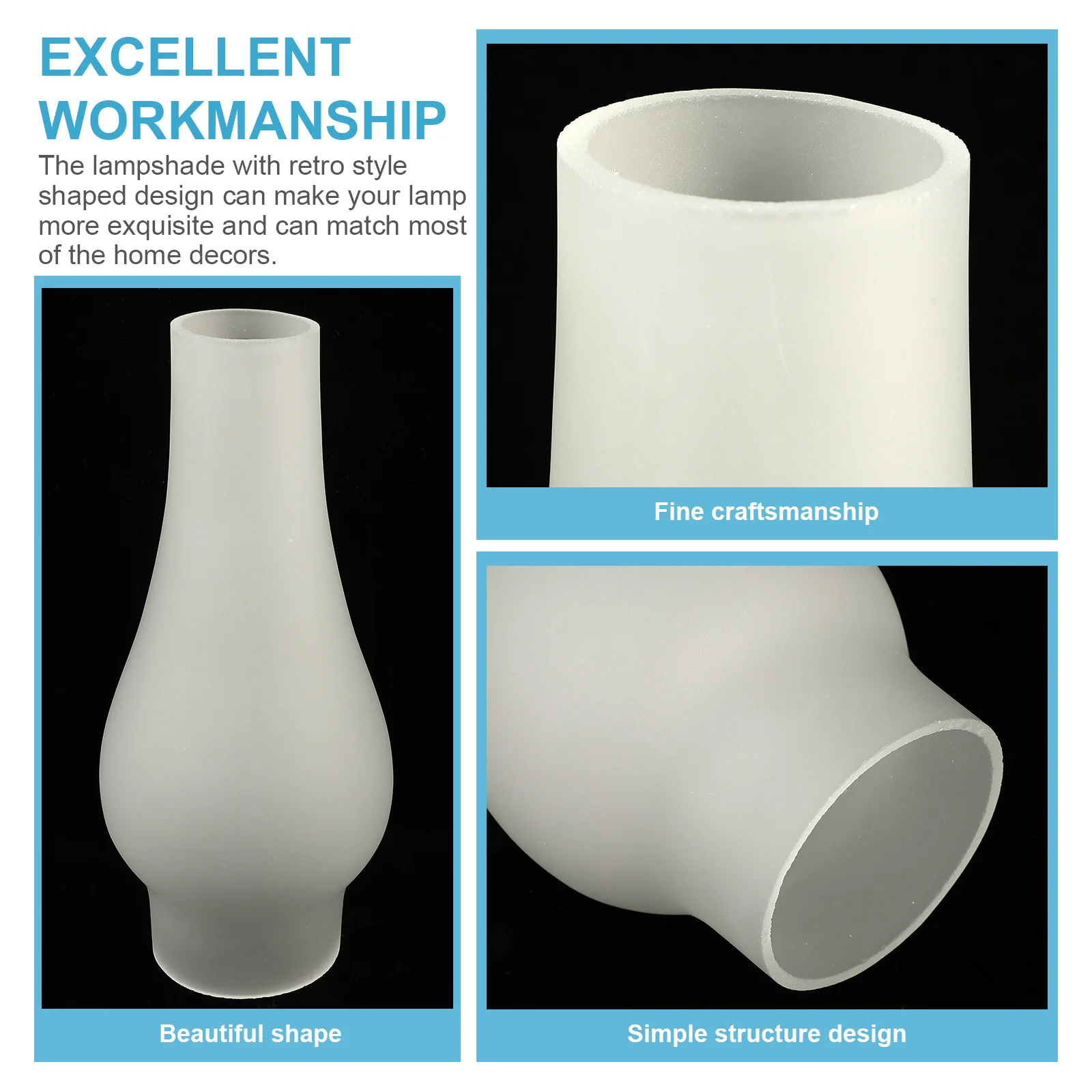 مدخنة مصباح الزيت، نسيج بلوري، متانة عالية، مقاومة للرياح، غطاء زجاجي صغير، ملحقات بديلة لمصباح الزيت