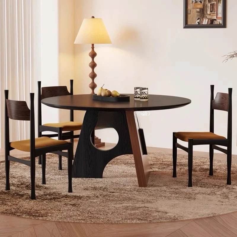 retro antique round dining table to negotiate a set of round table dining