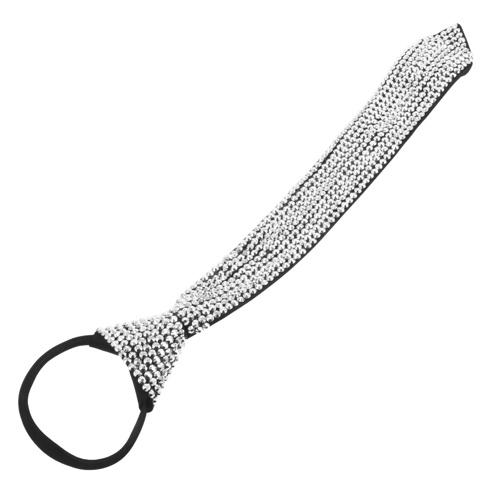 

Галстук со стразами, геометрический, с металлической текстурой, блестящий, ретро, винтажный, для косплея, для официальных мероприятий и повседневной носки, модный аксессуар для мужчин и женщин