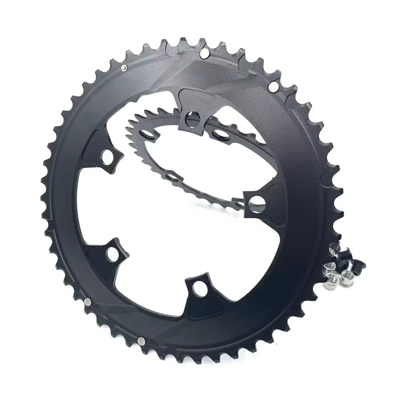 Fovno 110BCD Chainring Road bike 110bcd 5-pazurowa podwójna tarczowa 2x11 12S 50-34T 52-36T 53-39T dla sram red rival s350 s900 crank