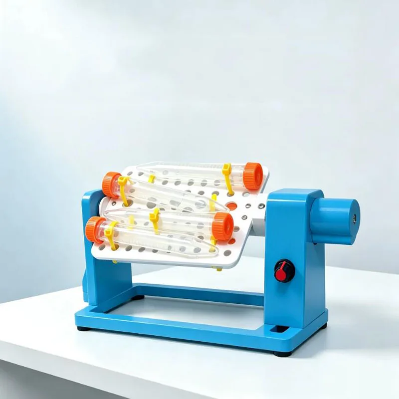 Mini Vertical Rotating Lab Mixer 360° Adjustable Speed Tube Shaker for 0.2–50mL Centrifuge Tubes Lab Sample Processing Device