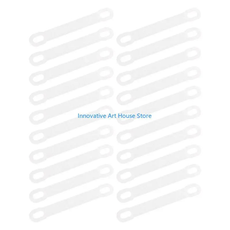 

E1PC Clothes Hanger Anti Slip Strip 20Pcs Double Holes Household Clothes