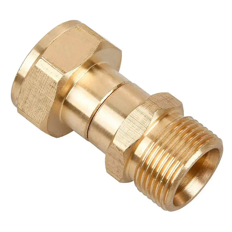 

M22 14mm Thread High Pressure Washer Swivel Joint 360 Degree Rotation Hose Sprayer Connector Water Gun Quick Hose Coupling