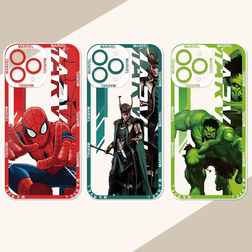 M-Marvel-H-HeroS-P-paraS Phone Case For IPhone 12 11 13 14 Pro Max XR XS Max X SE2020 7 8 Plus Case