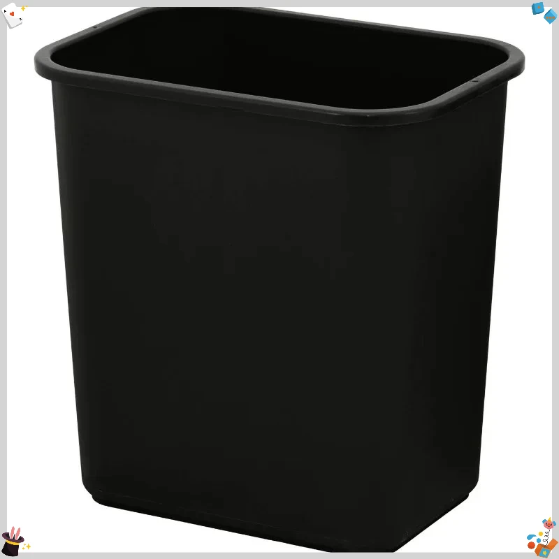 

Narrow 7-Gal Small Trash Can, Easy Clean Wastebasket for Office Desk Kitchen Bathroom, 12-Pack Black
