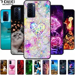 Soft Cover For Wiko 10 Case Pastel Painted Soft Black FUNDA Coque For Wiko 10 4G Wolf Cat Protector Shell for Wiko10 Phone Cases