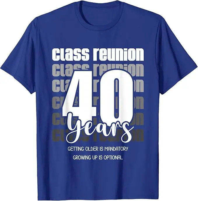 Klassentreffen 40 Jahre 40. Jubiläum Klassenkameraden Freunde T-Shirt Y2k Lustig Highschool College Treffen Party Geschenke T-Shirt Kleidung – Detail 10