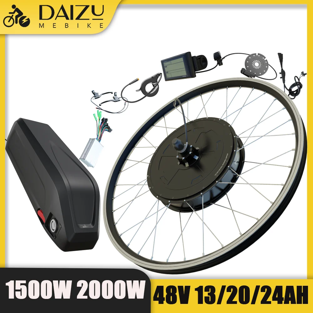 

48V 1500W 2000W Electric Bike Conversion Kit 26'' 27.5'' 28‘’ 29‘’ 700C Rear Hub Motor with LCD SW900 Display for Mountain Bike