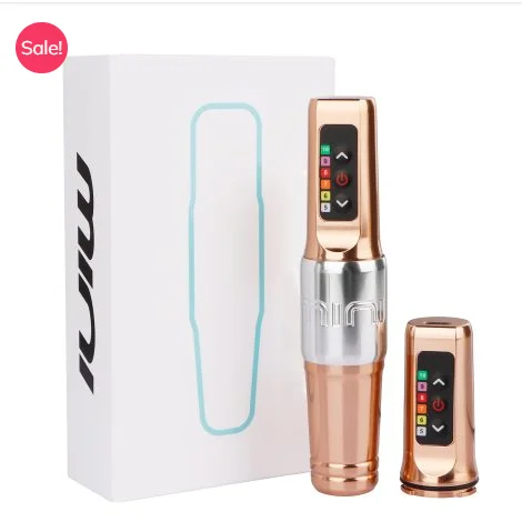 Mini Wireless Tattoo Machine - Compact Ergonomic Tattoo Pen with Interchangeable Battery Packs and 3.0mm Stroke