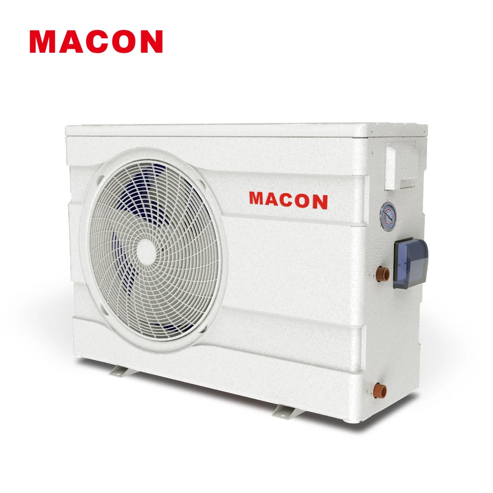 R32 12kw High Efficiency Class Energy-Efficient Electric Air Source Plastic Pool Heat Pump Horizontal Fan French Outdoor Hotel