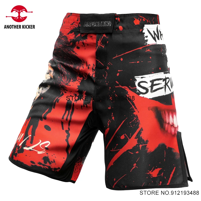 MMA Shorts Men's Muay Thai Grappling Fight Pants Sublimated Bjj Martial Arts Clothing Kickboxing Cage Fighting Training Shorts