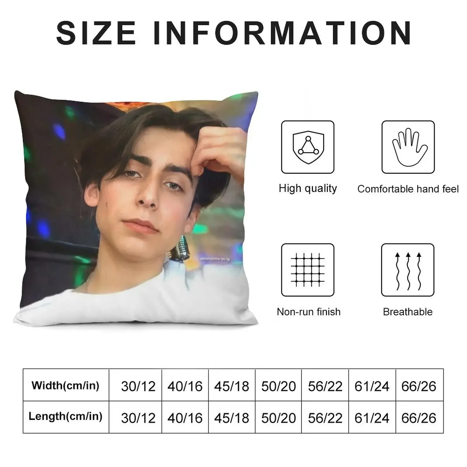 aidan gallagher Throw Pillow Cushion Cover For Sofa Anime autumn decoration pillow