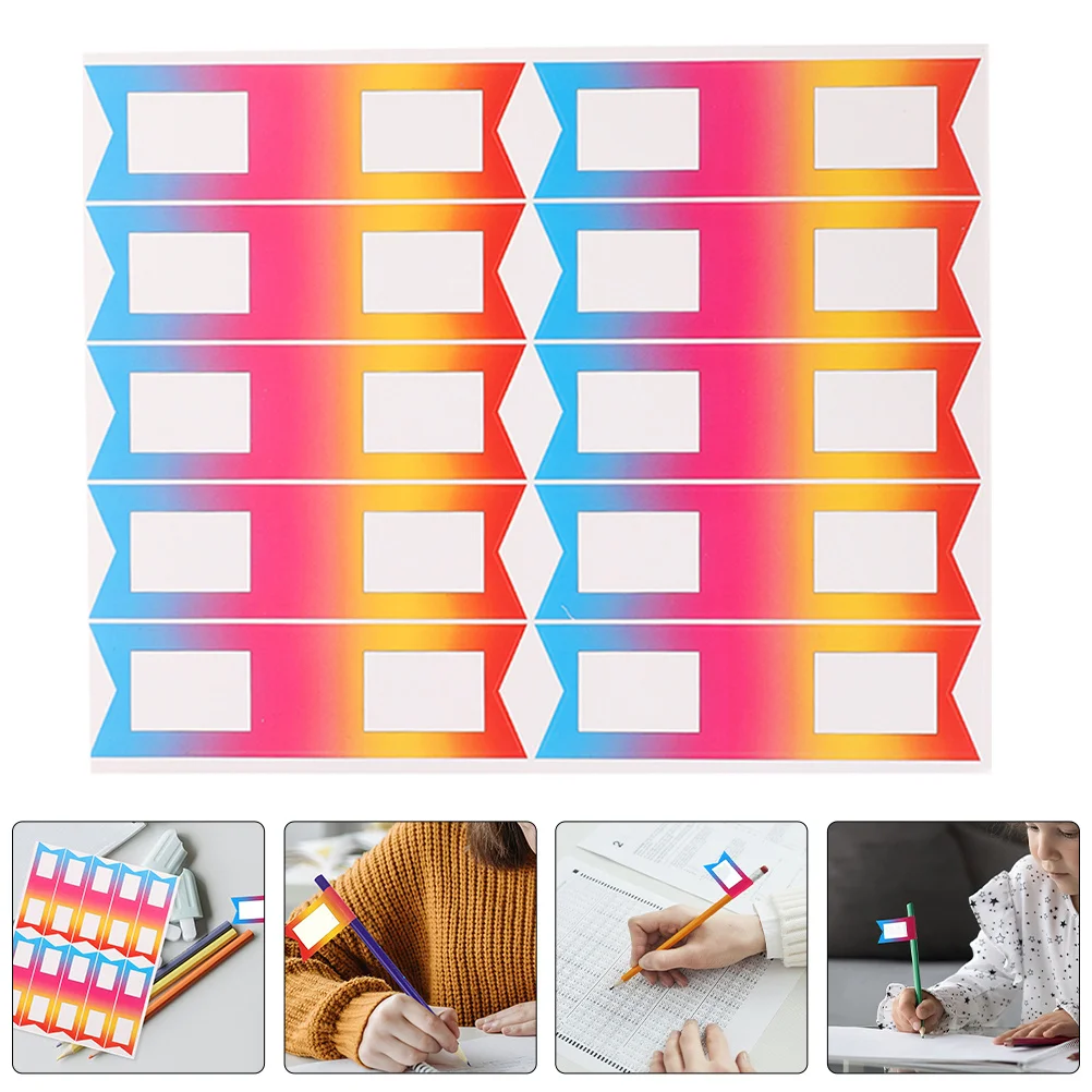 

Pencil Label Stickers Write On Adhesive Labels For Classroom Organization Student Name Tags Reusable Stick-On