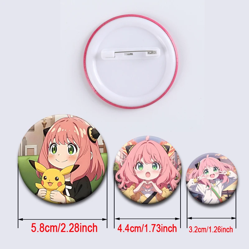 Cute Cartoon Anime Characters Brooch Anya Forger Yor Bond Twilight Damian Desmond Cartoon Badge Pins Backpack Ornament Accessory