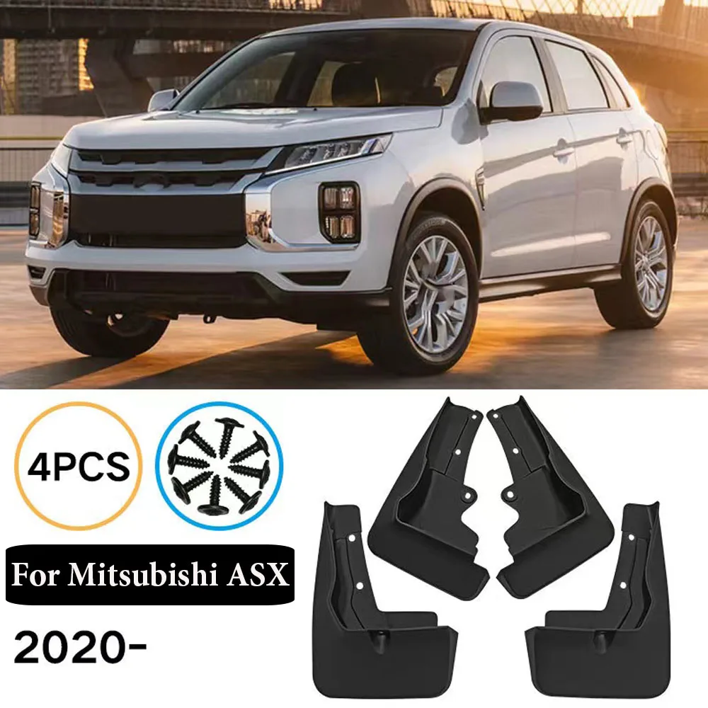 

4pcs New upgrade For Mitsubishi ASX 2020 2021 Car Accessories Mudguards Car Splash Guards Mud Flaps Fender