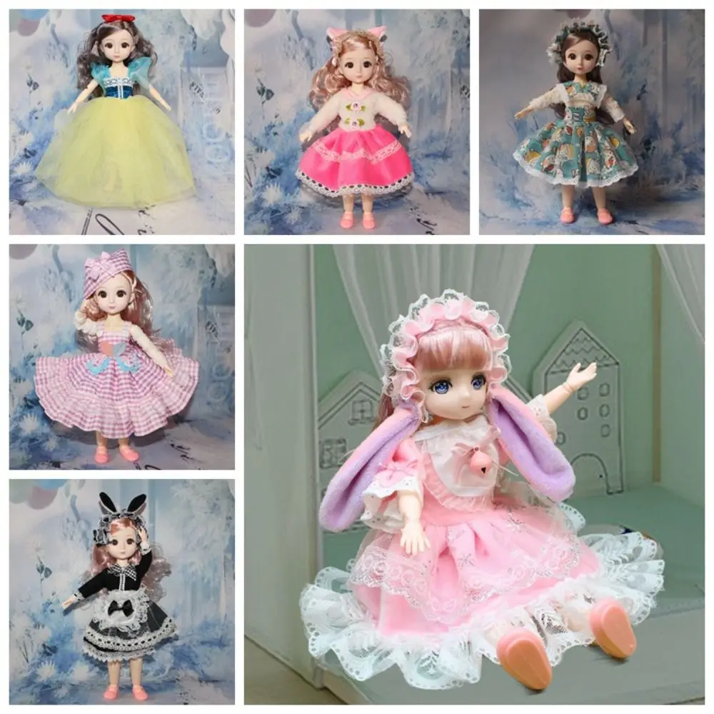 Mini Poppen Sferische Gezamenlijke 32 Cm Bjd Pop Aankleden Met Kleding Scharnierende Pop Leuke Kleurrijke 32 Cm Gelede Speelgoed verjaardagscadeau
