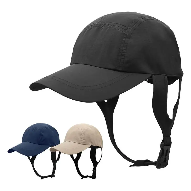 

Кепки для пляжного серфинга, дышащая шляпа от солнца, летние кепки для рыбалки на открытом воздухе, регулируемая панама на подбородке, кепки для водного спорта, кепки для верховой езды, пешего туризма, солнцезащитная шляпа