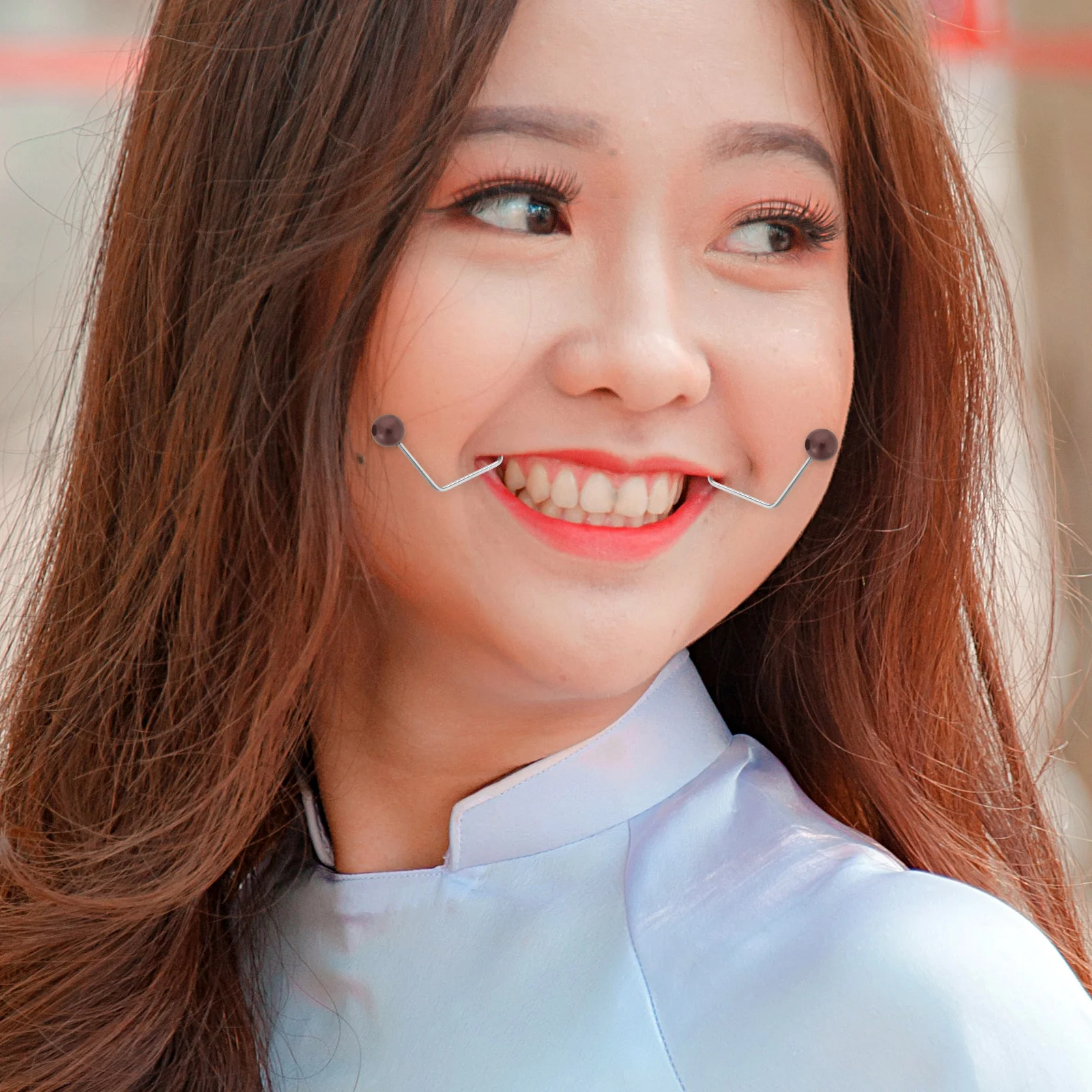 

1 Pair Facial Dimples Maker Cheeks Balls Adjustable Face Muscle Trainer Tool Metal Dimples Exerciser For Cheeks Facial Tool