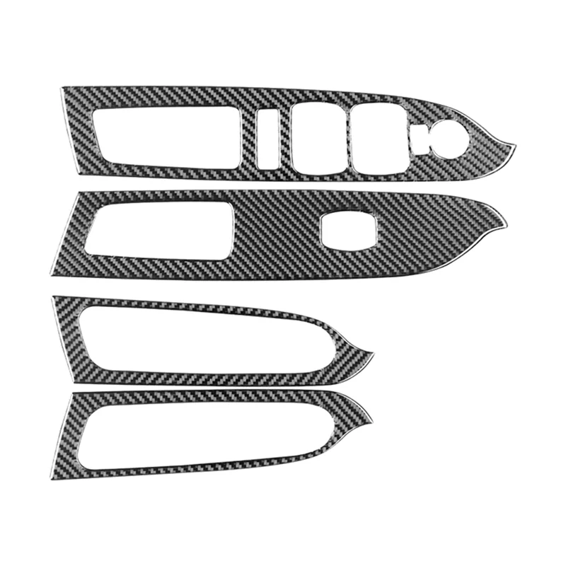 

For Chevrolet Colorado 2015-2022 Soft Carbon Fiber Car Window Lifter Control Switch Panel Cover Trim Sticker Accessories