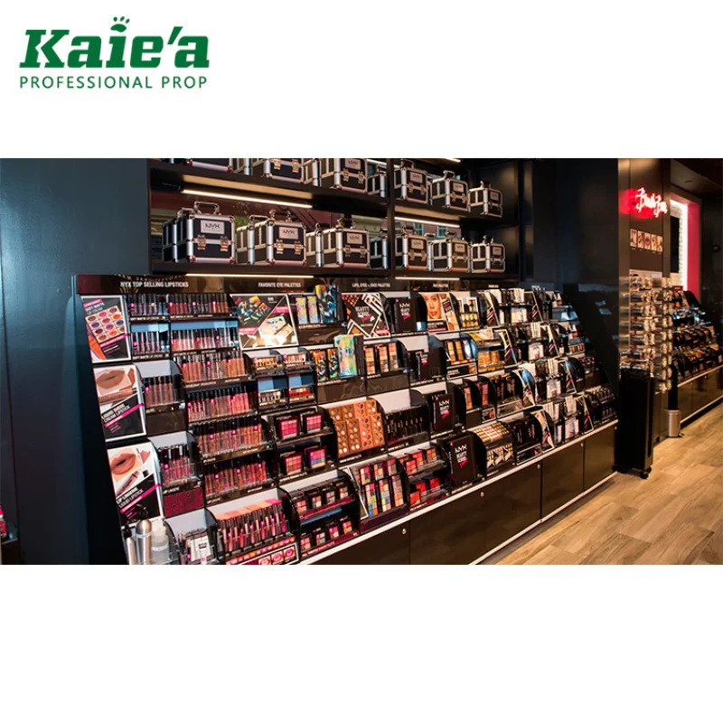 custom.متجر بيع بالتجزئة عرض مستحضرات التجميل الأثاث الخشبي متجر مستحضرات التجميل الرف بيع #4