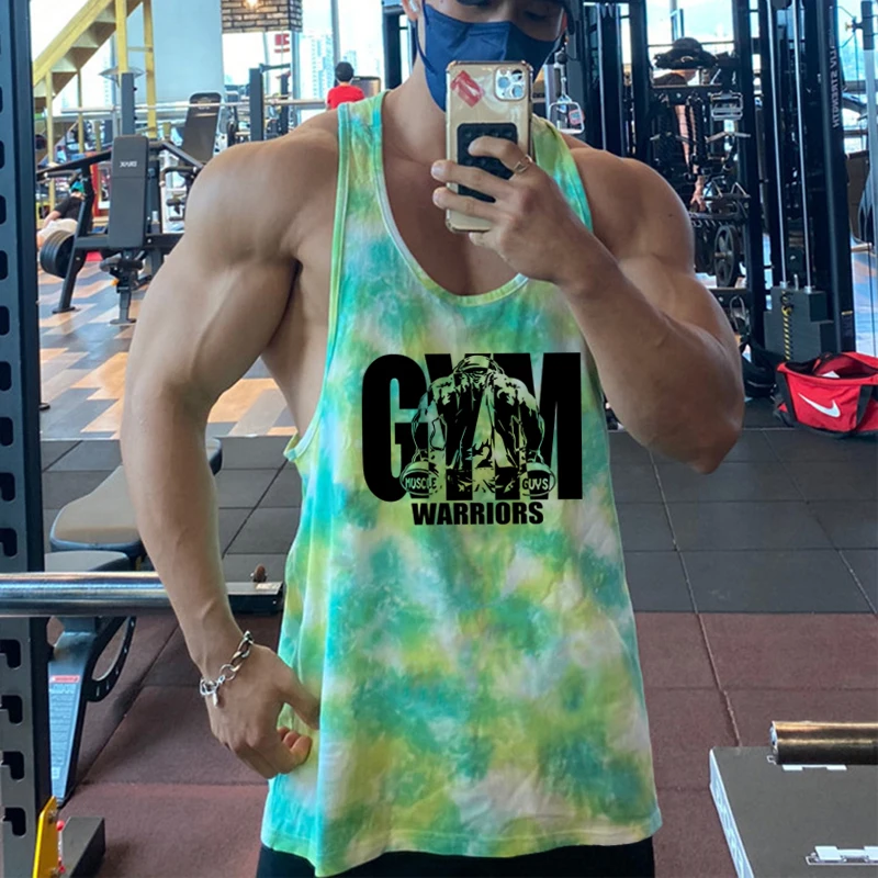 迷彩 Y バックジムワークアウトスポーツタンクトップメンズボディービル筋肉フィットネス Tシャツ夏メッシュ通気性速乾ベスト