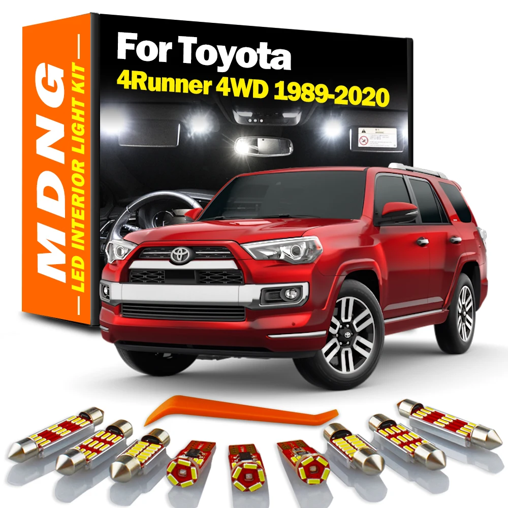 MDNG For Toyota 4Runner 4WD 1989-2015 2016 2017 2018 2019 2020 LED Interior Map Dome Light Kit Car Accessories Led Bulbs Canbus