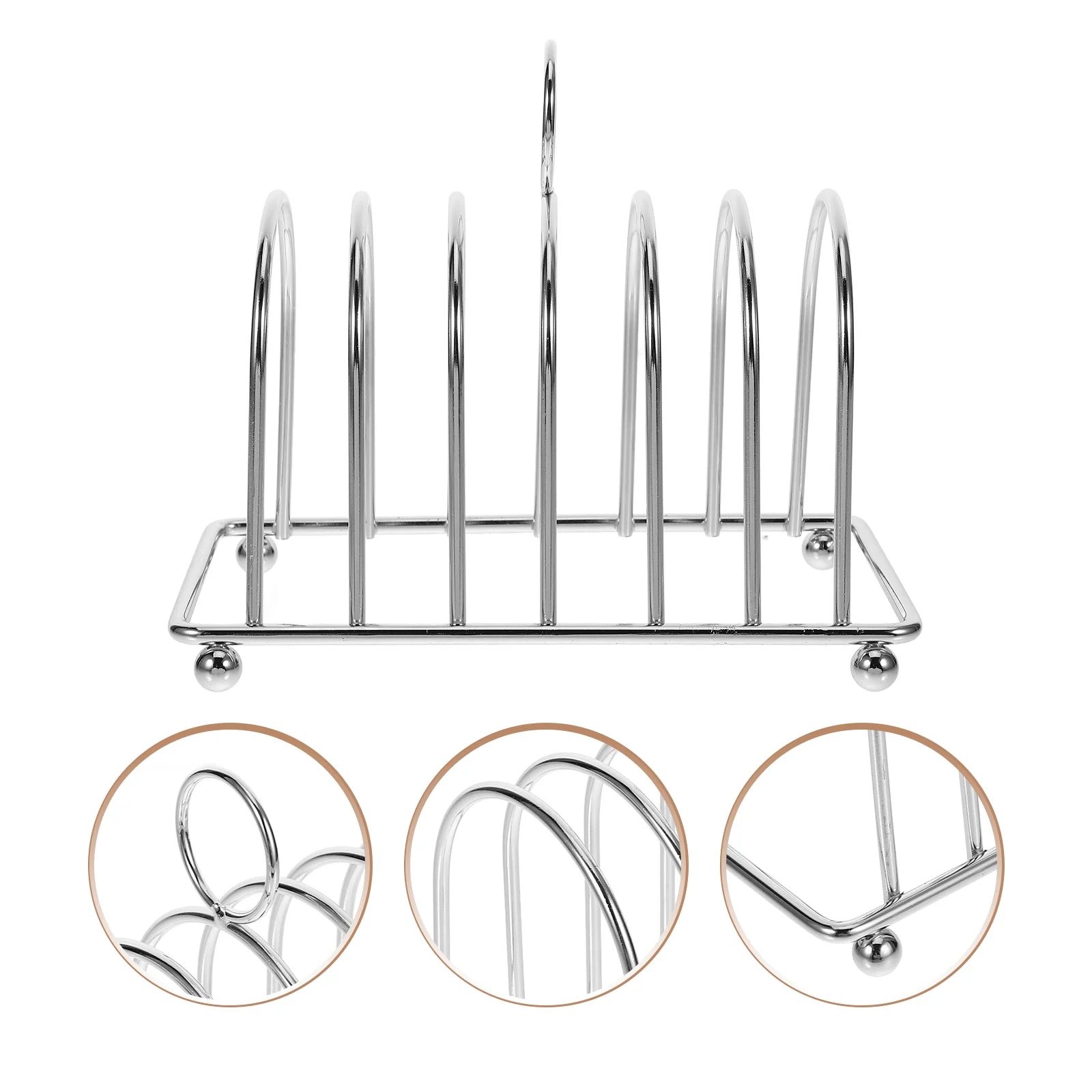 

Bread Rack Display Shelf Toast Household Small Tools Cooling Iron Plating Daily Holder Sliced